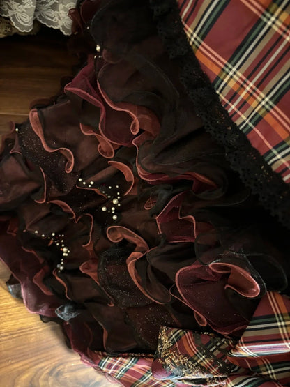 Fantastic Strapless A-Line Evening Dresses Crystals Bow Sequins Beaded Plaid Prom Dress AP2630