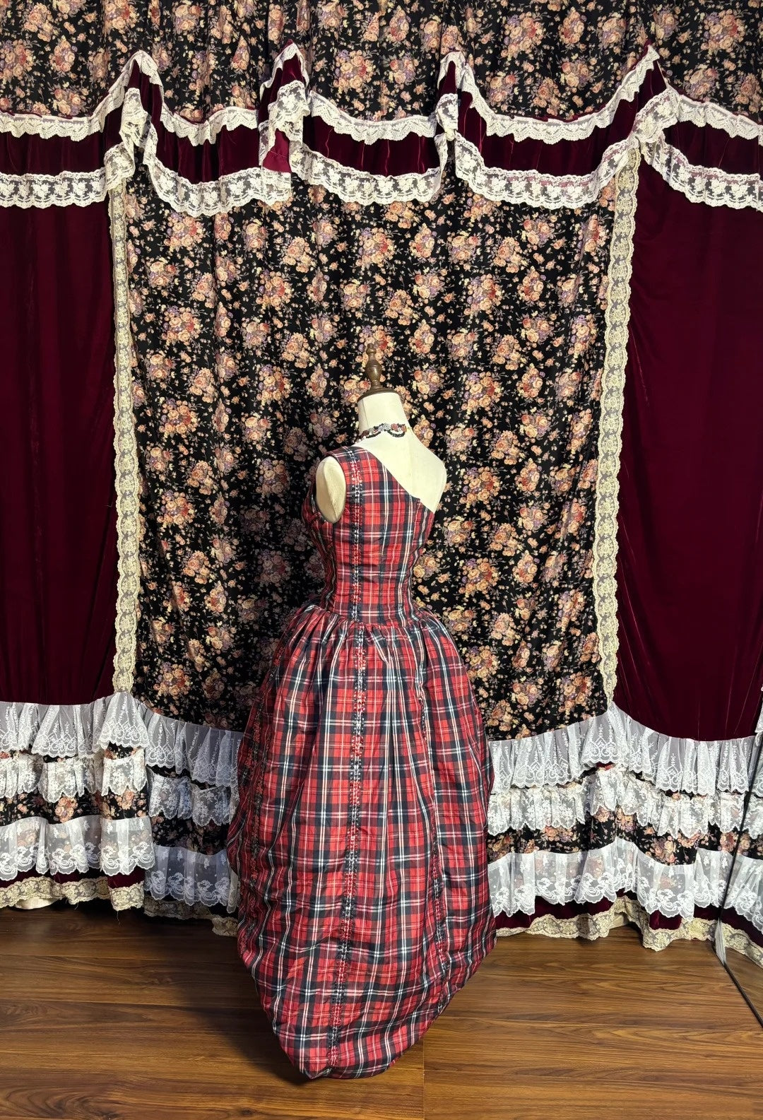 Sweet A-Line One Shoulder Birthday Dresses Sequins Plaid Homecoming Dress AP2631