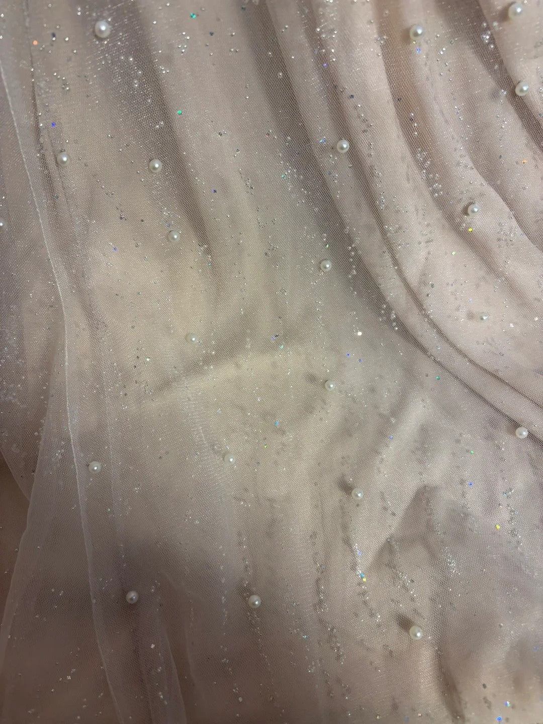 Minimalist V Neck Mermaid Bridal Gowns Pearls Sequins Appliques Wedding Dress AP2648