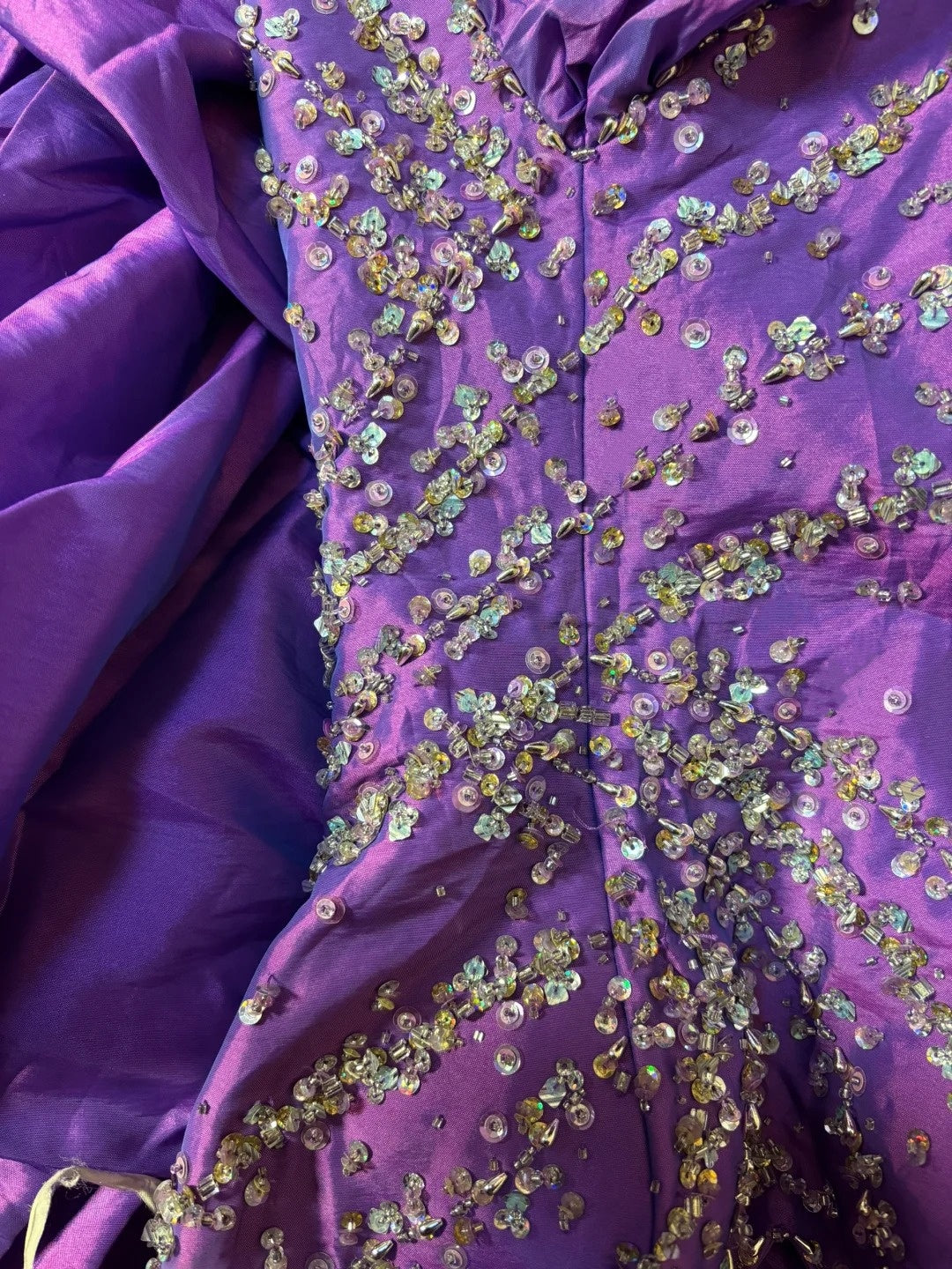 Flattering Strapless Mermaid Evening Gowns Sequins Beading Slit Prom Dress AP2698