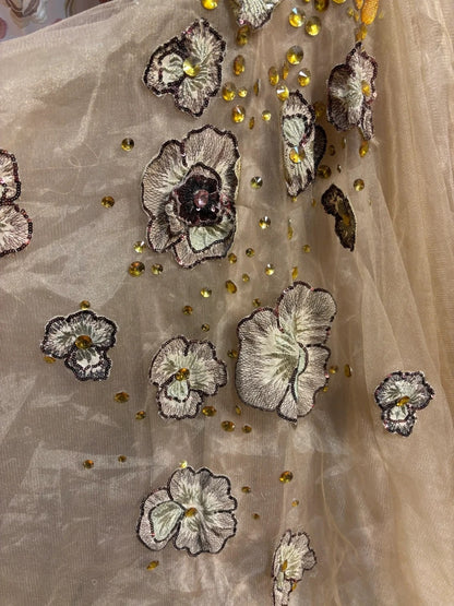 Dreamy Spaghetti Strap Prom Dress Mermaid Appliques Sequins Tulle Formal Dresses AP2722