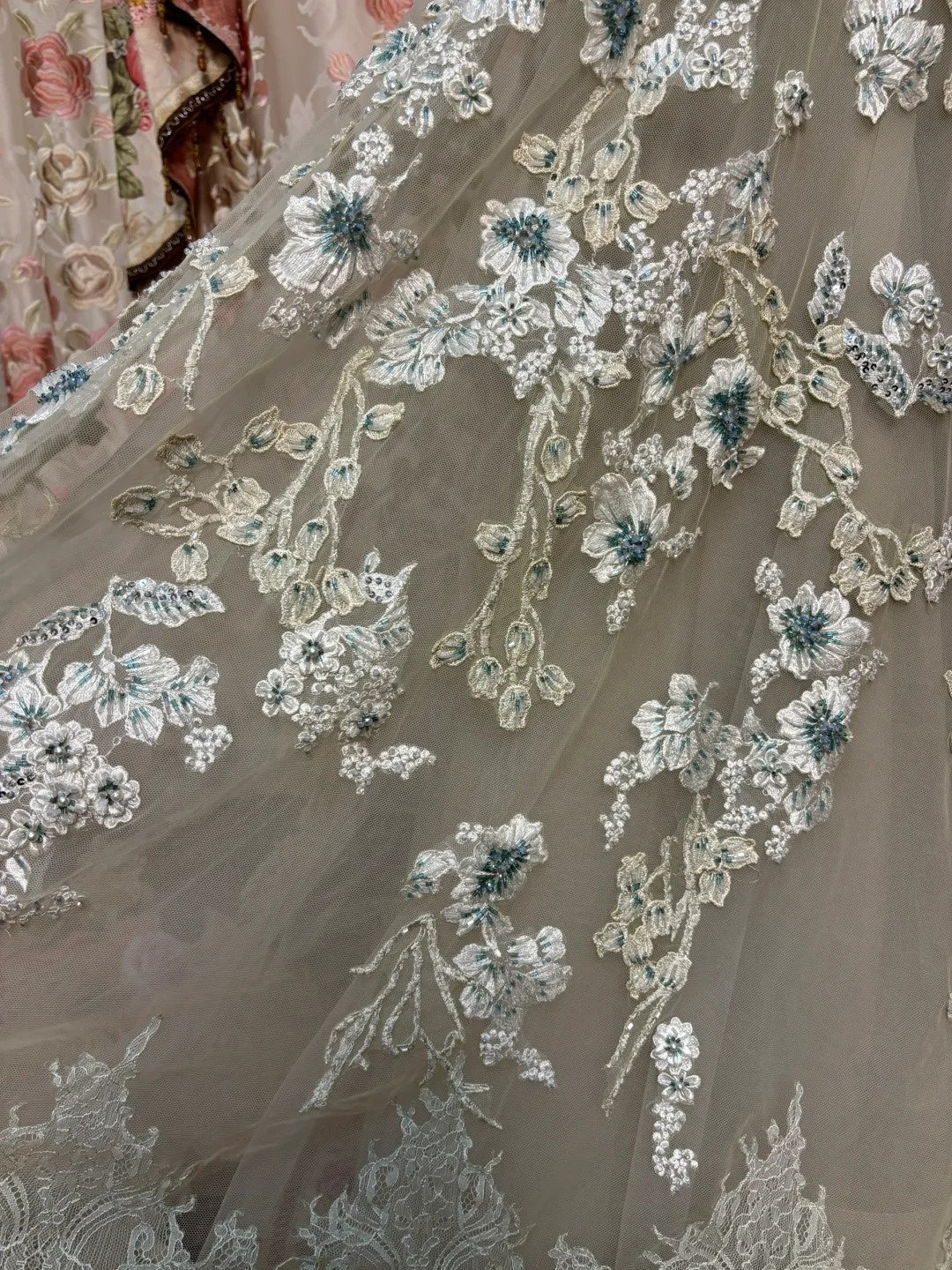 Glam A-Line Strapless Engagement Gowns Beading Appliques Sequins Wedding Dress AP2729