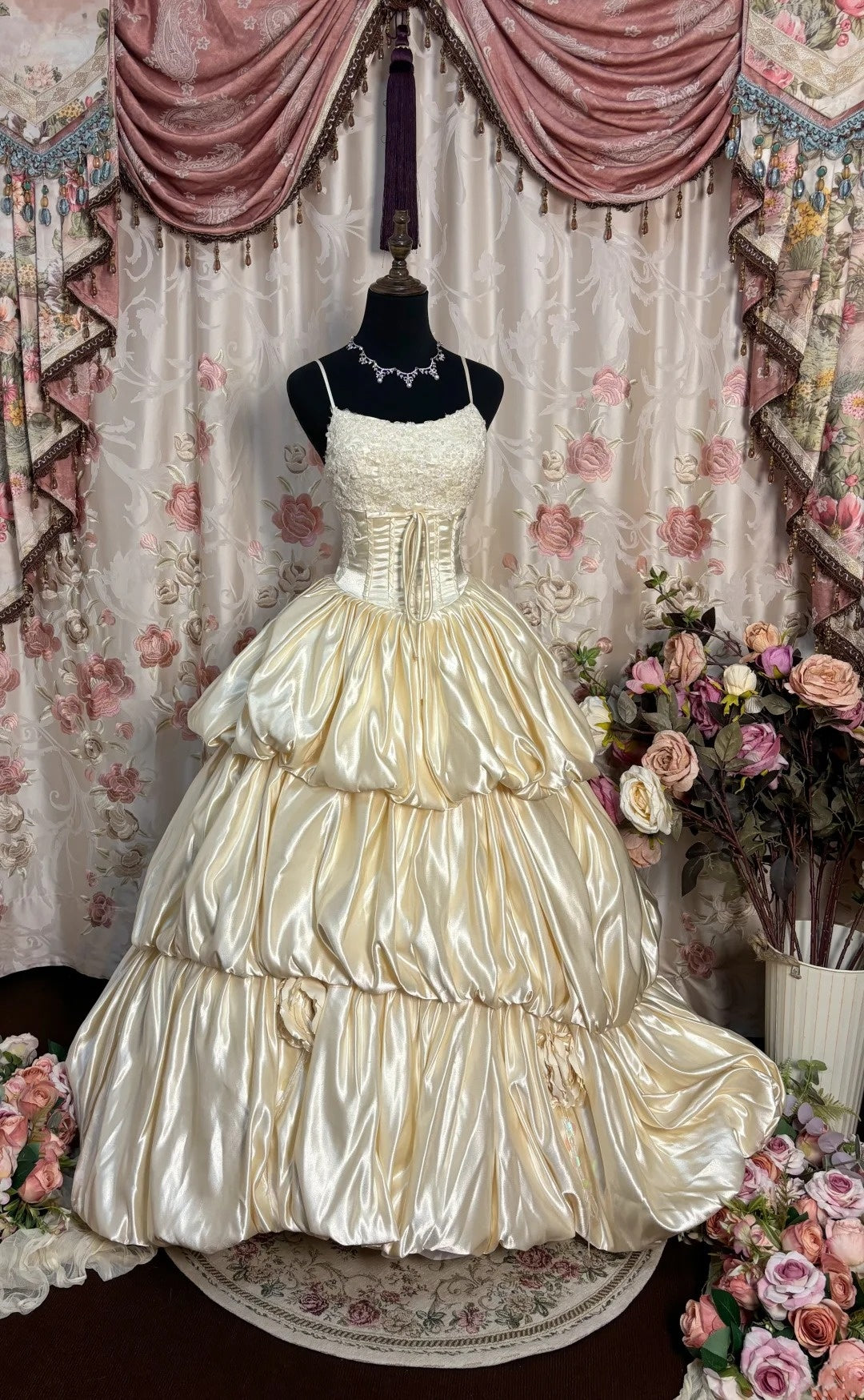 Unique A-Line Spaghetti Strap Prom Dress Appliques Sequins Formal Dresses AP2734