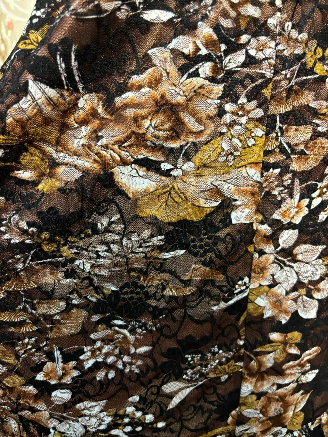 Fashionable Halter Neck Sheath Long Evening Gowns Floral Print Ruffles Prom Dress AP2736