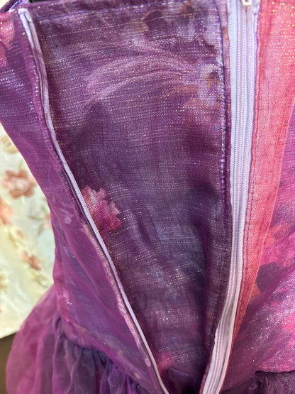 Exquisite Spaghetti Strap A-Line Prom Dress Tulle Sequins Appliques Beading Formal Dresses AP2740