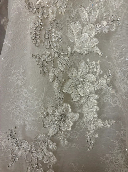 Stylish Mermaid Strapless Bridal Gowns Beading Appliques Sequins Long Wedding Dress AP2749