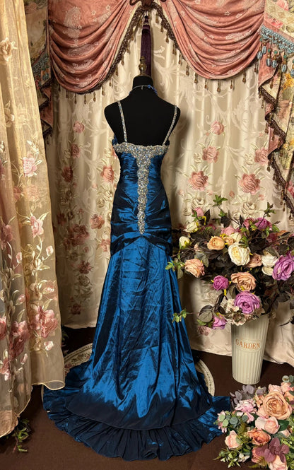 Exquisite Mermaid Sweetheart Neck Prom Dress Beading Sequins Crystals Formal Dresses AP2798