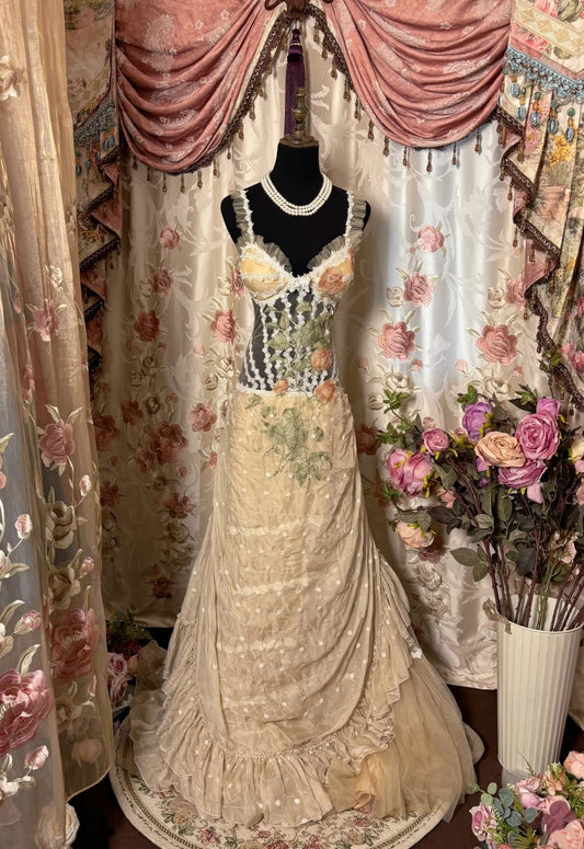 Modern Sweetheart Neck Mermaid Prom Dress Appliques Beaded Embroidery Formal Dresses AP2811