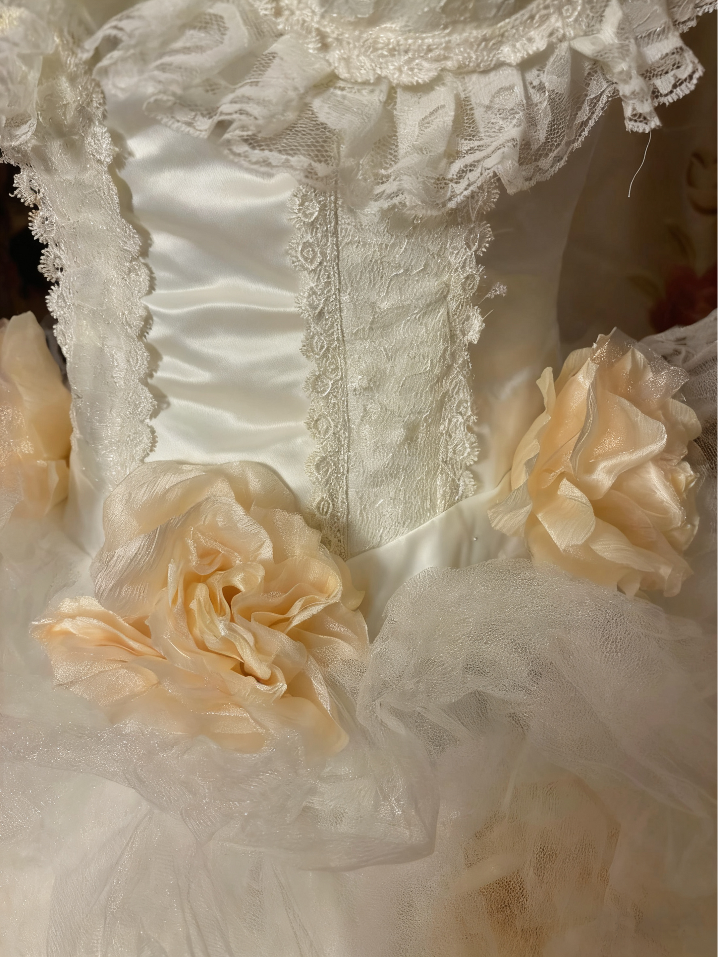 Adorable Spaghetti Straps A-Line Birthday Dresses Handmade Flowers Lace Tulle Crystal Homecoming Dress AP2852