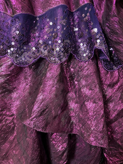 Artistic A-Line Strapless Sweet 16th Dress Bow Sequins Ruffled Prom Dress AP2886