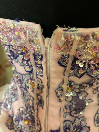 Sheen A-Line Strapless Sweet 16th Dress Rhinestones Sequins Appliques Prom Dress AP2890