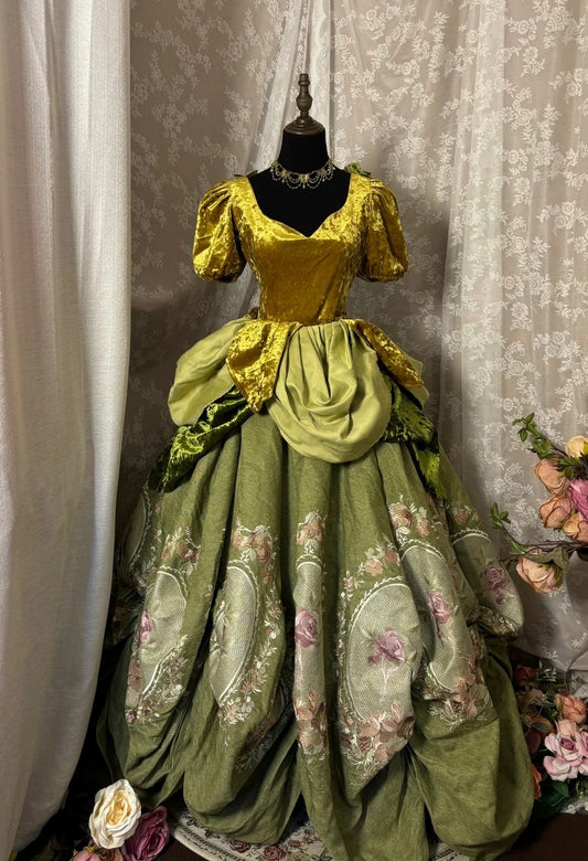 Flattering A-Line V Neck Prom Dress Embroidery Slit Evening Dresses AP2911