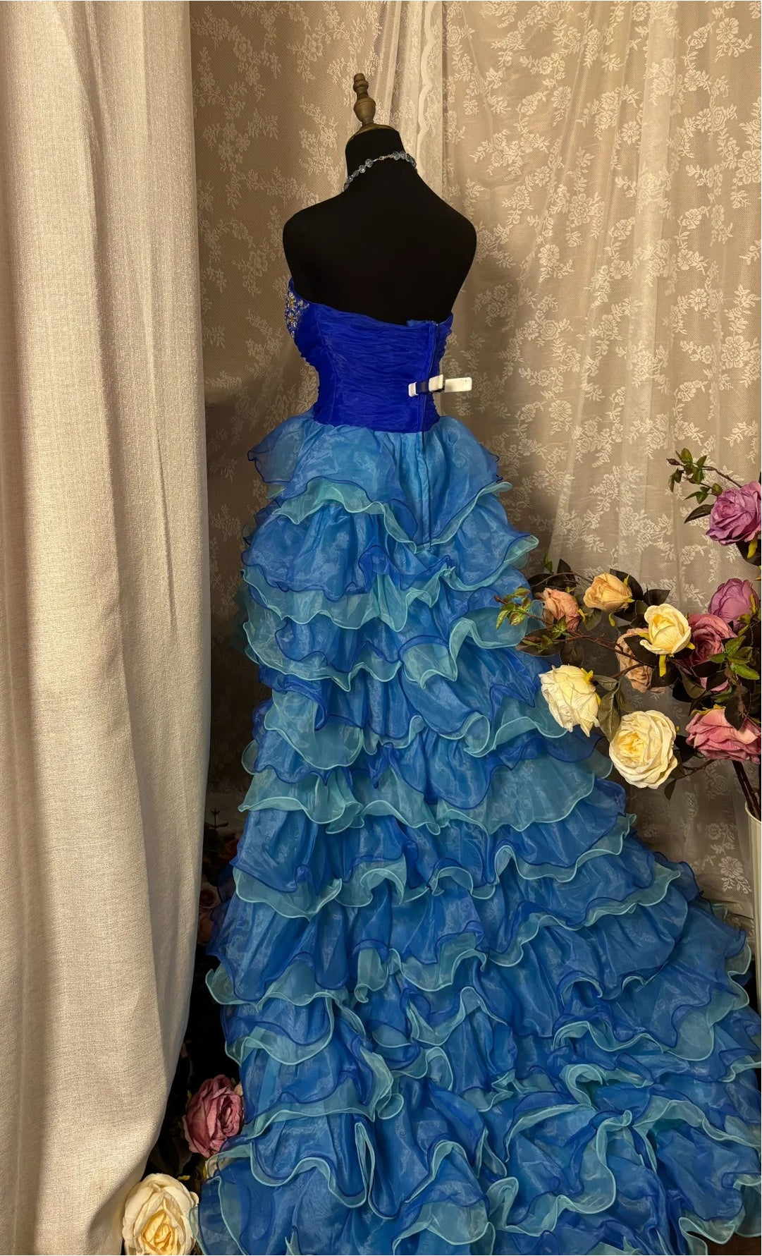 Princess Strapless A-Line Birthday Dresses Sequins Beads Rhinestone Ruffled Tulle Homecoming Dress AP2923