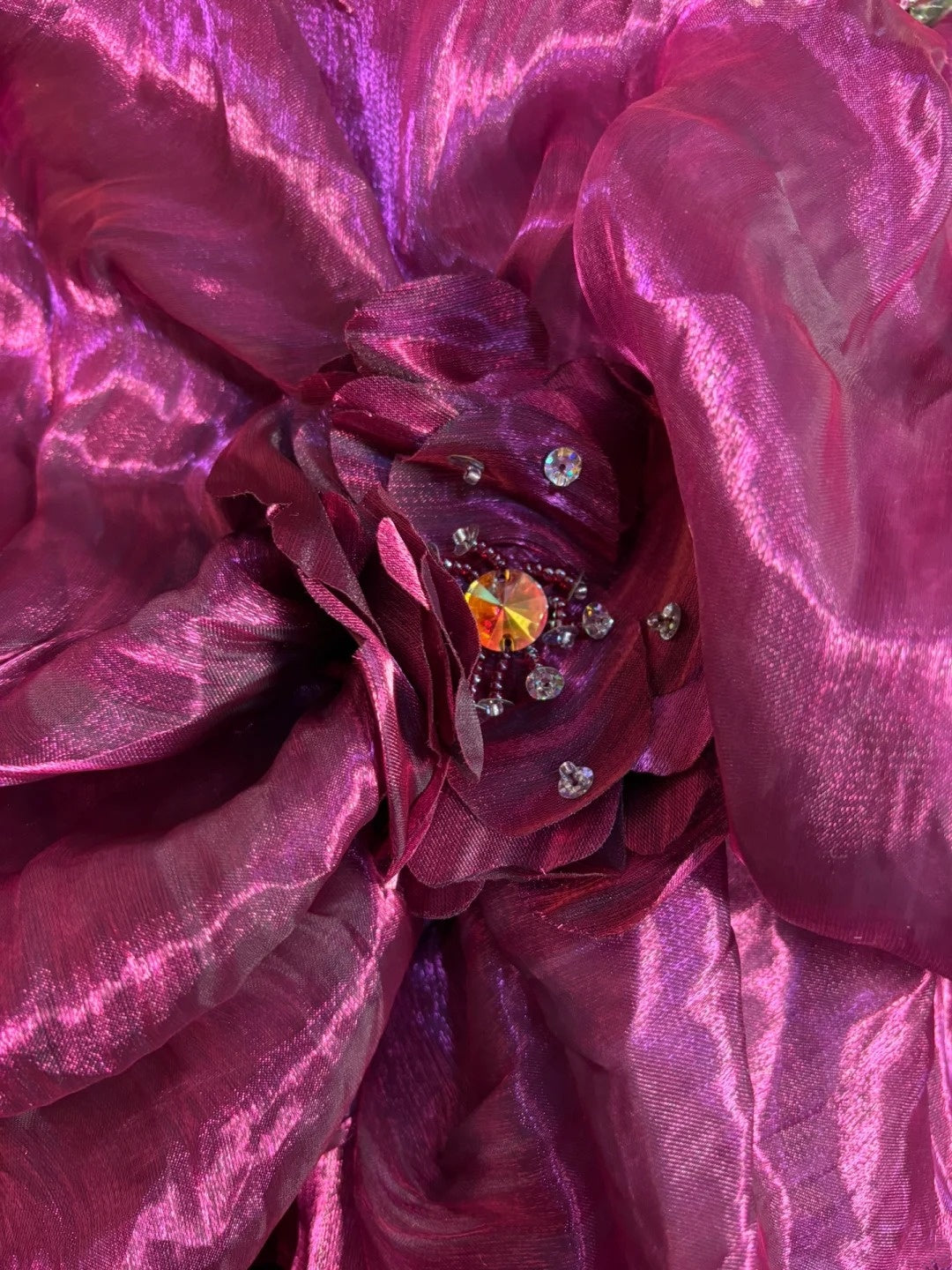 Maximalism A-Line Strapless Ball Gowns Handmade Flowers Crystals Sequins Prom Dress AP2973