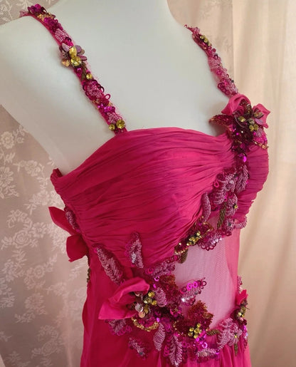 Glam Spaghetti Strap Sheath Sweet 16th Dress Sequins Appliques Beads Tulle Prom Dresses AP3049