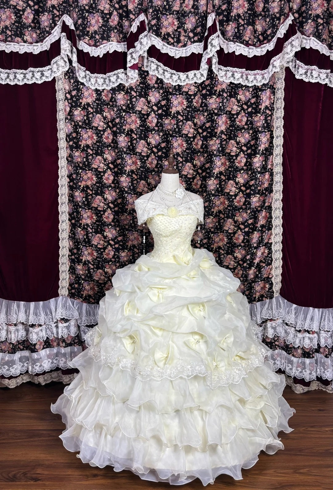 New Arrival Off-Shoulder A-Line Bridal Dress Handmade Flowers Bows Crystals Beads Wedding Dress AP3070