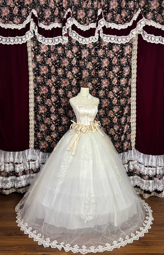 Glittering Strapless A-Line Sweet 16th Dresses Handmade Flowers Sequins Appliques Prom Dress AP3074