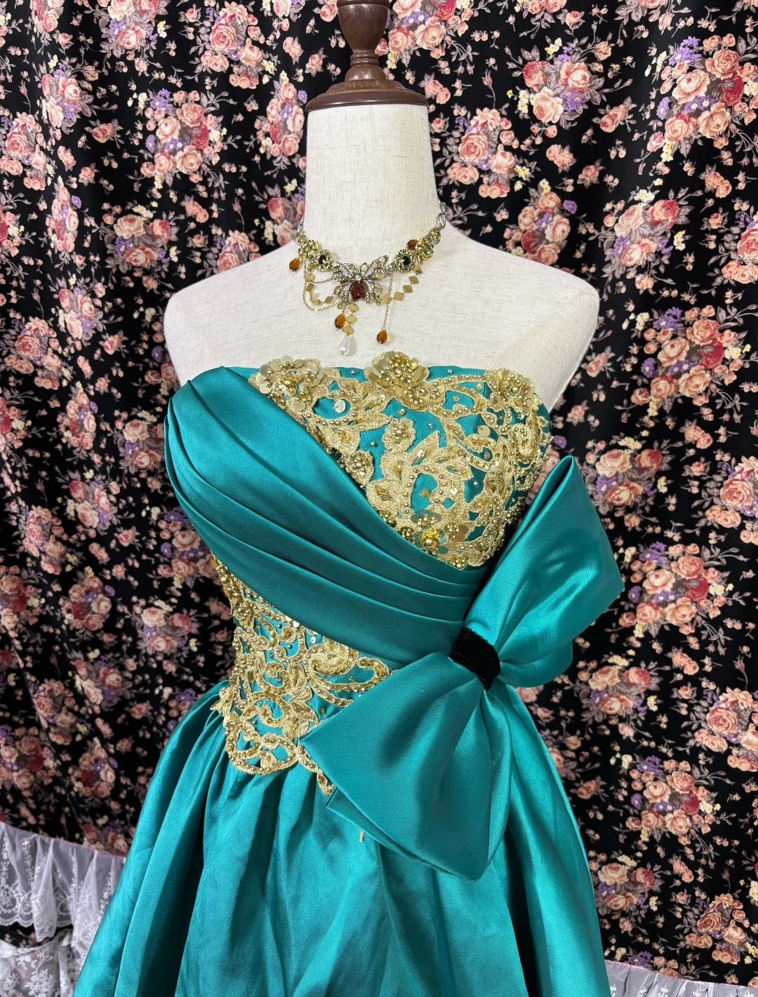 Vintage Strapless A-Line Birthday Gowns Sequins Beads Appliques Bow Homecoming Dress AP3081