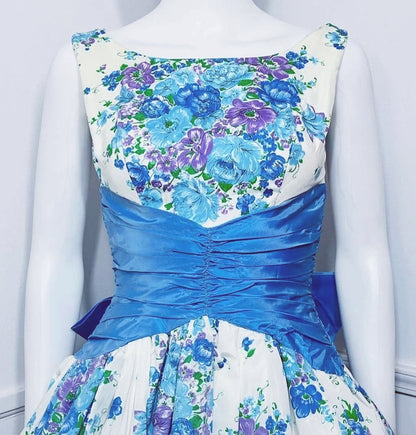 Floral Boat Neckline A-Line Birthday Gowns Bow Short Homecoming Dress AP3087