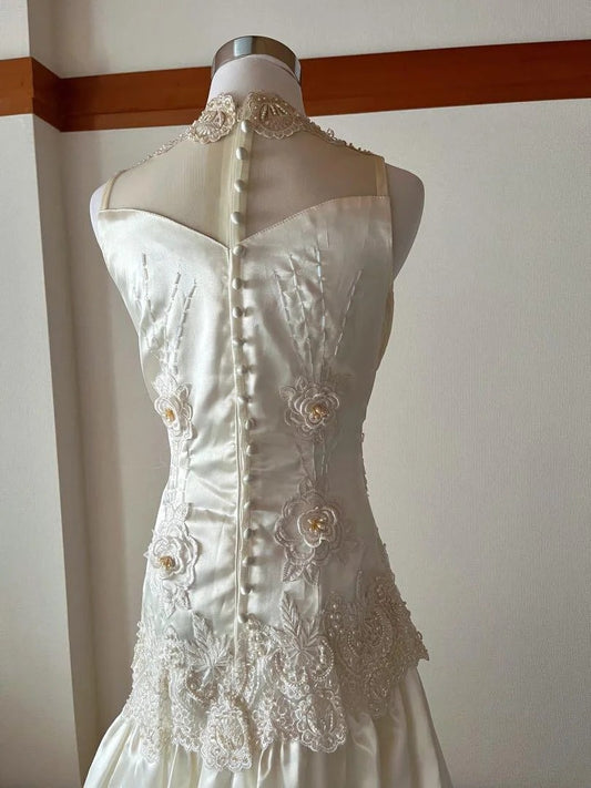 Classical V-Neck A-Line Pleated Sweet 16th Gowns Beads Appliques Pearls Prom Dress AP3093