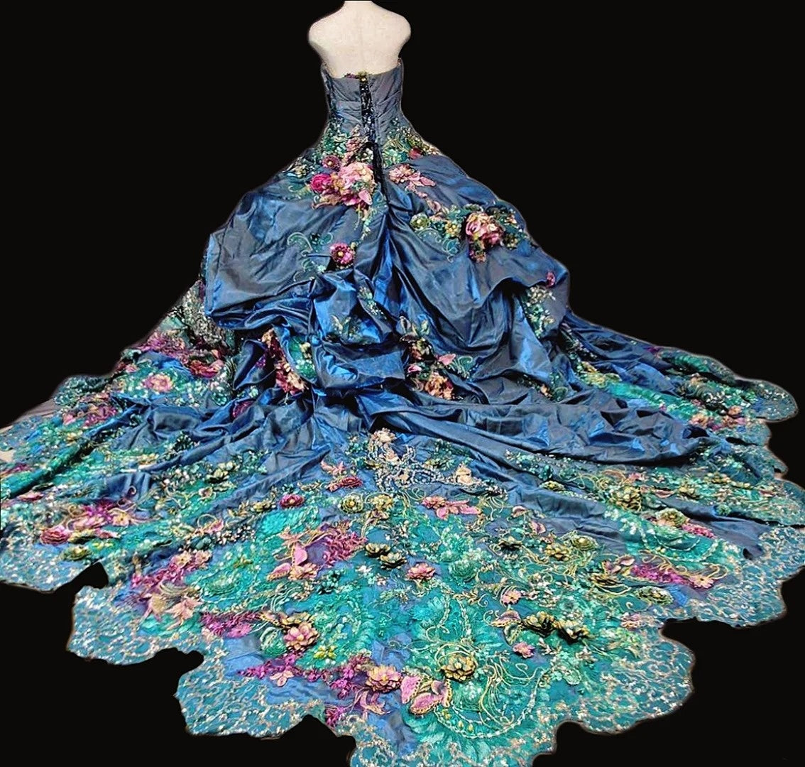 Sheen Sweetheart Neck A-Line Formal Gowns Appliques Sequins Beads Rhinestones Prom Dress AP3100