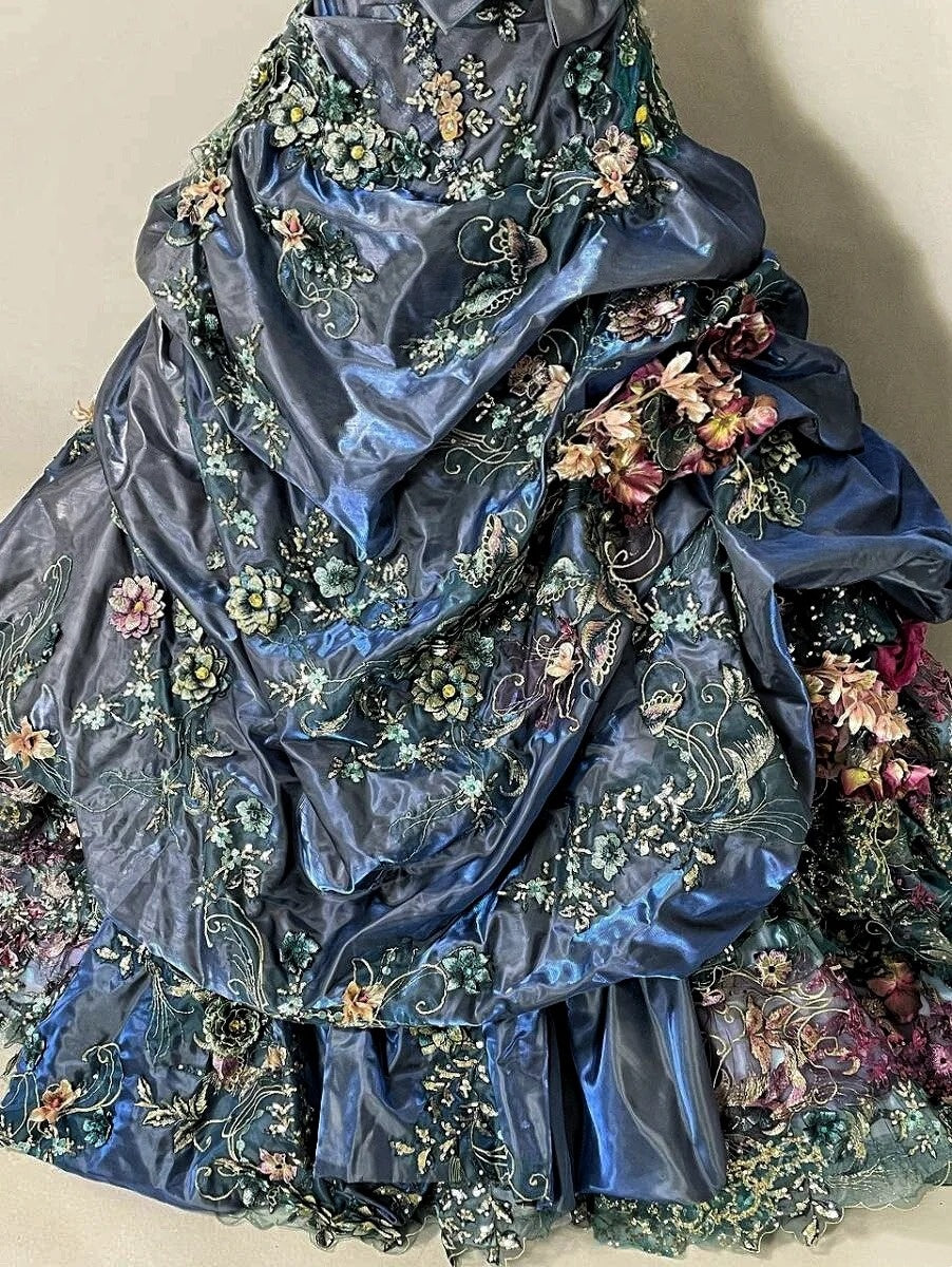 Sheen Sweetheart Neck A-Line Formal Gowns Appliques Sequins Beads Rhinestones Prom Dress AP3100