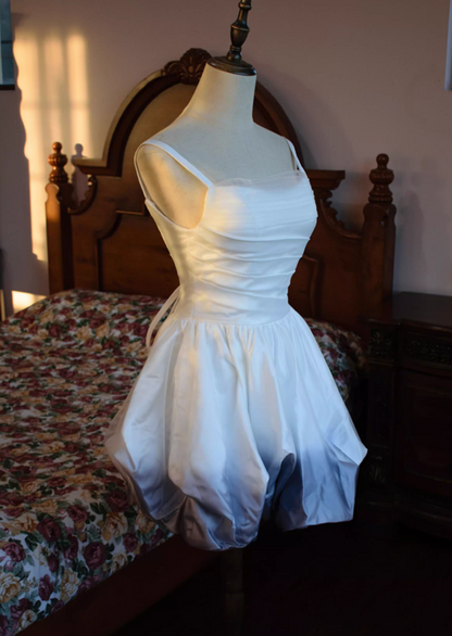 Fancy Spaghetti Straps A-Line Birthday Gowns Tulle Satin Ombre Homecoming Dress AP3133