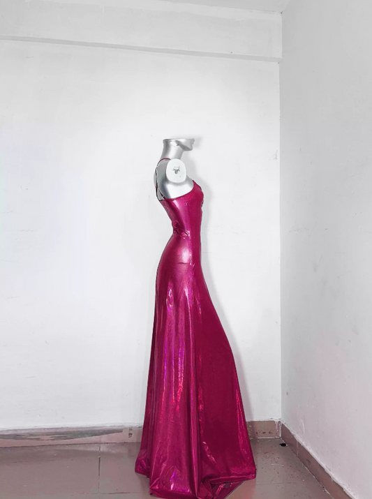 Princess Halter Neck Sheath Evening Gowns Rhinestone Prom Dress AP3183