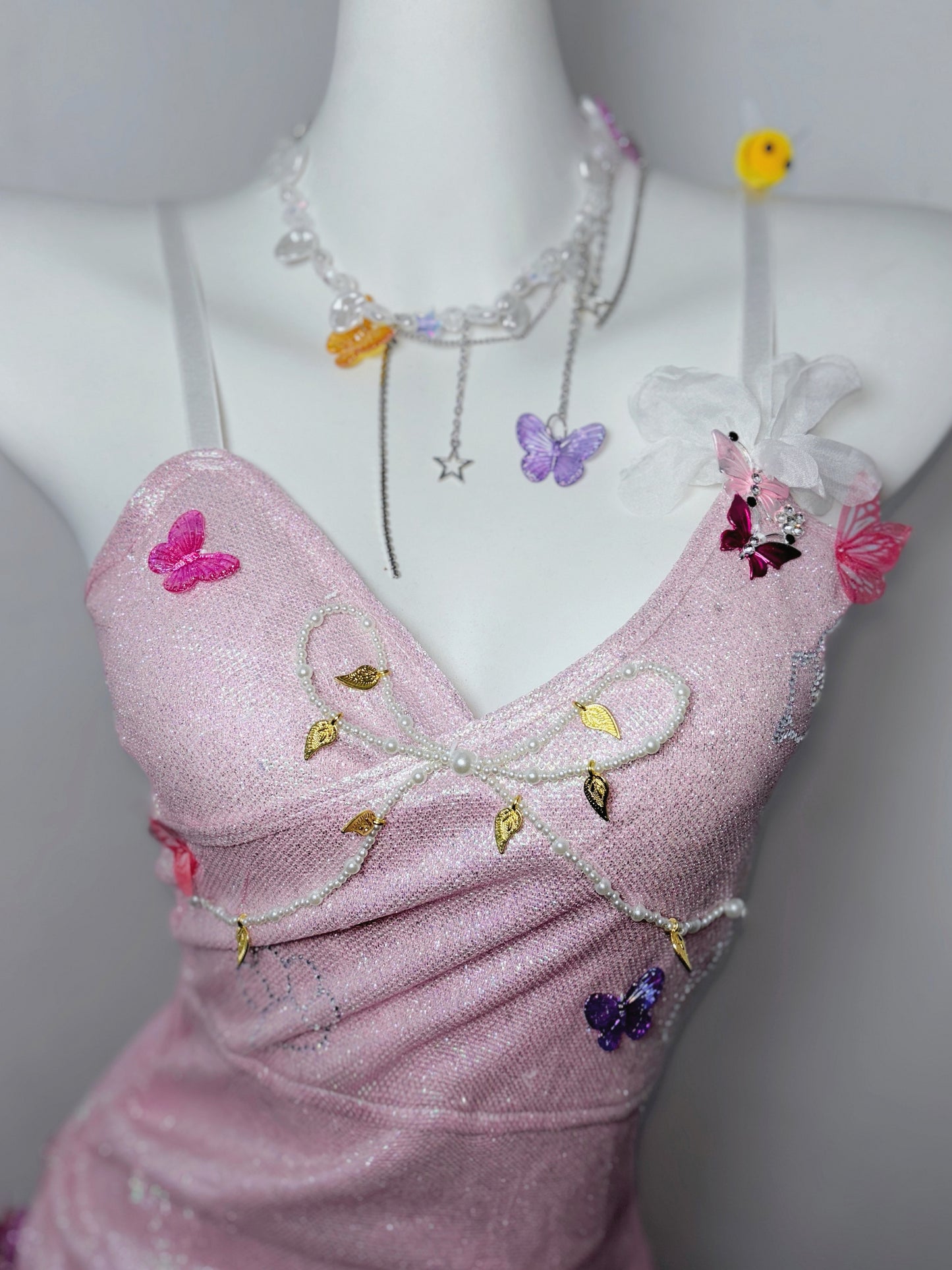 Hot Girls Spaghetti Straps Sheath Birthday Gowns Handmade Flower Appliques Ruffled Beading Homecoming Dress AP3187