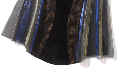 Elegant Spaghetti Strap A-Line Evening Dress Appliques Lace Tulle Prom Dress AP3197