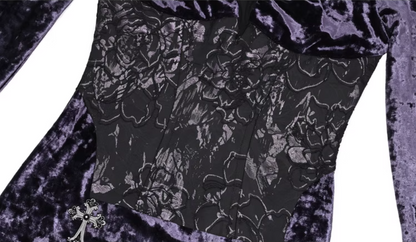 Sweet Off Shoulder Sheath Evening Dresses With Slit Lace Appliques Long Sleeve Prom Dress AP3200