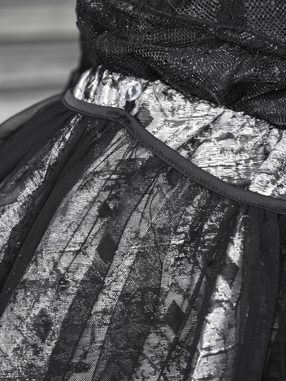 Artistic Spaghetti Strap A-Line Birthday Dress Jacquard Beads Leather Tulle Homecoming Dress AP3203