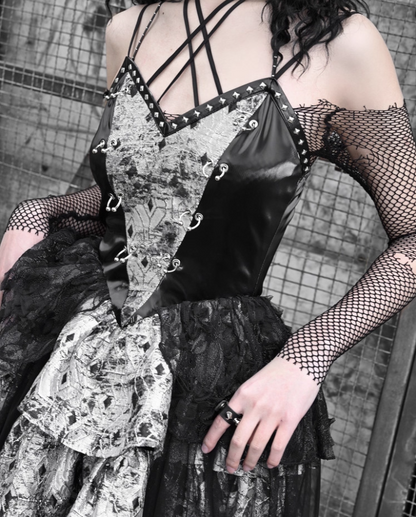 Artistic Spaghetti Strap A-Line Birthday Dress Jacquard Beads Leather Tulle Homecoming Dress AP3203