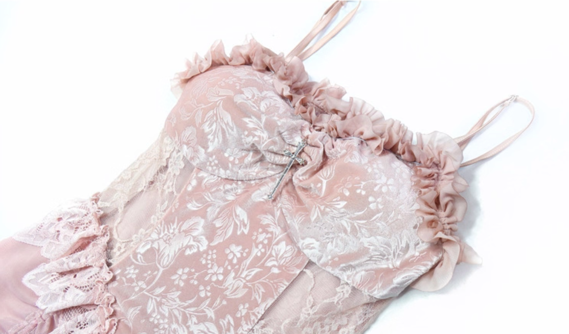 Stunning Spaghetti Strap Sheath Birthday Dress Jacquard Lace Gathered Homecoming Dress AP3211