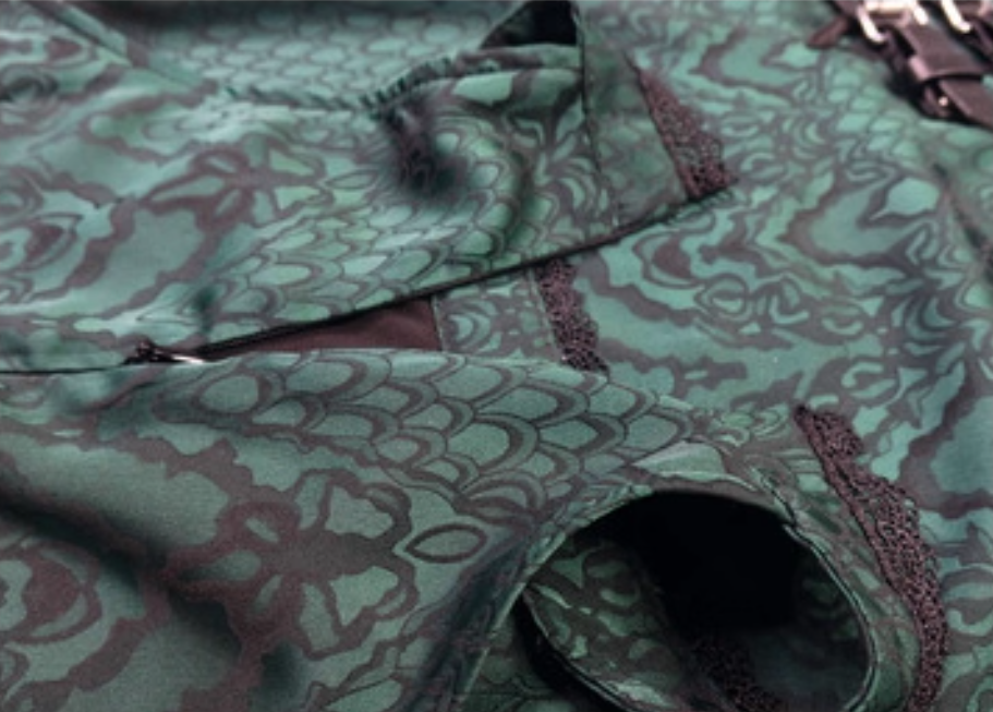 Novelty Halter Neck Sheath Evening Dress Jacquard Tassel Belt Slit Prom Dress AP3212