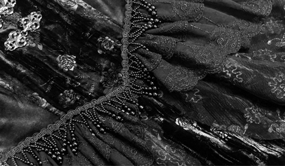 Unique Spaghetti Strap A-Line Birthday Dress Jacquard Velvet LBD Tassel Lace Homecoming Dress AP3213