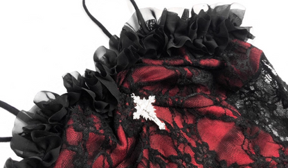 Fashionable Spaghetti Strap Sheath Birthday Dress Lace Gathered Tulle Homecoming Dress AP3214