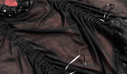 Fashionable Spaghetti Strap Sheath Birthday Dress Lace Gathered Tulle Homecoming Dress AP3214