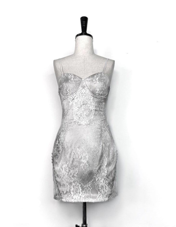 Minimalist Spaghetti Strap Sheath Birthday Dress Lace Homecoming Dress AP3215