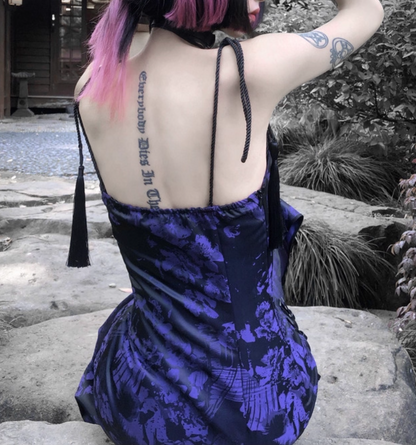 Simple Halter Neck Sheath Evening Dress Cutout Jacquard Belt Slit Prom Dress AP3217