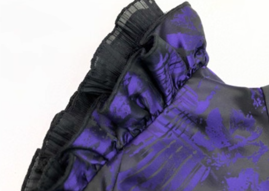 Oriental Style A-Line Mandarin Collar Birthday Dress Jacquard Tassel Homecoming Dress AP3218