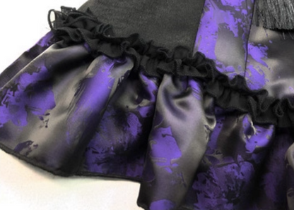 Oriental Style A-Line Mandarin Collar Birthday Dress Jacquard Tassel Homecoming Dress AP3218