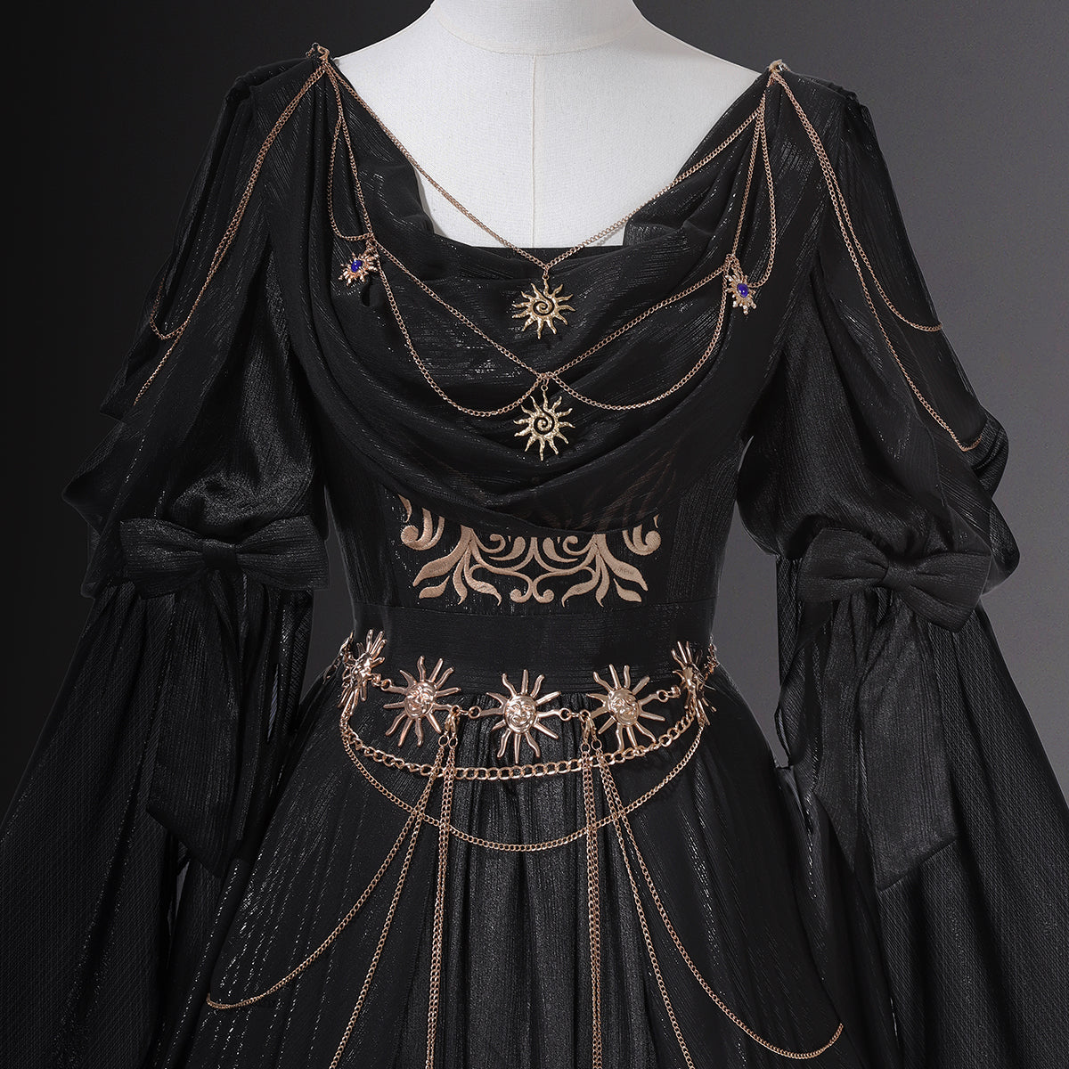 Adorable Sparkly A-Line Square Neck Evening Dresses Chain Sequins Black Prom Dress AP3222