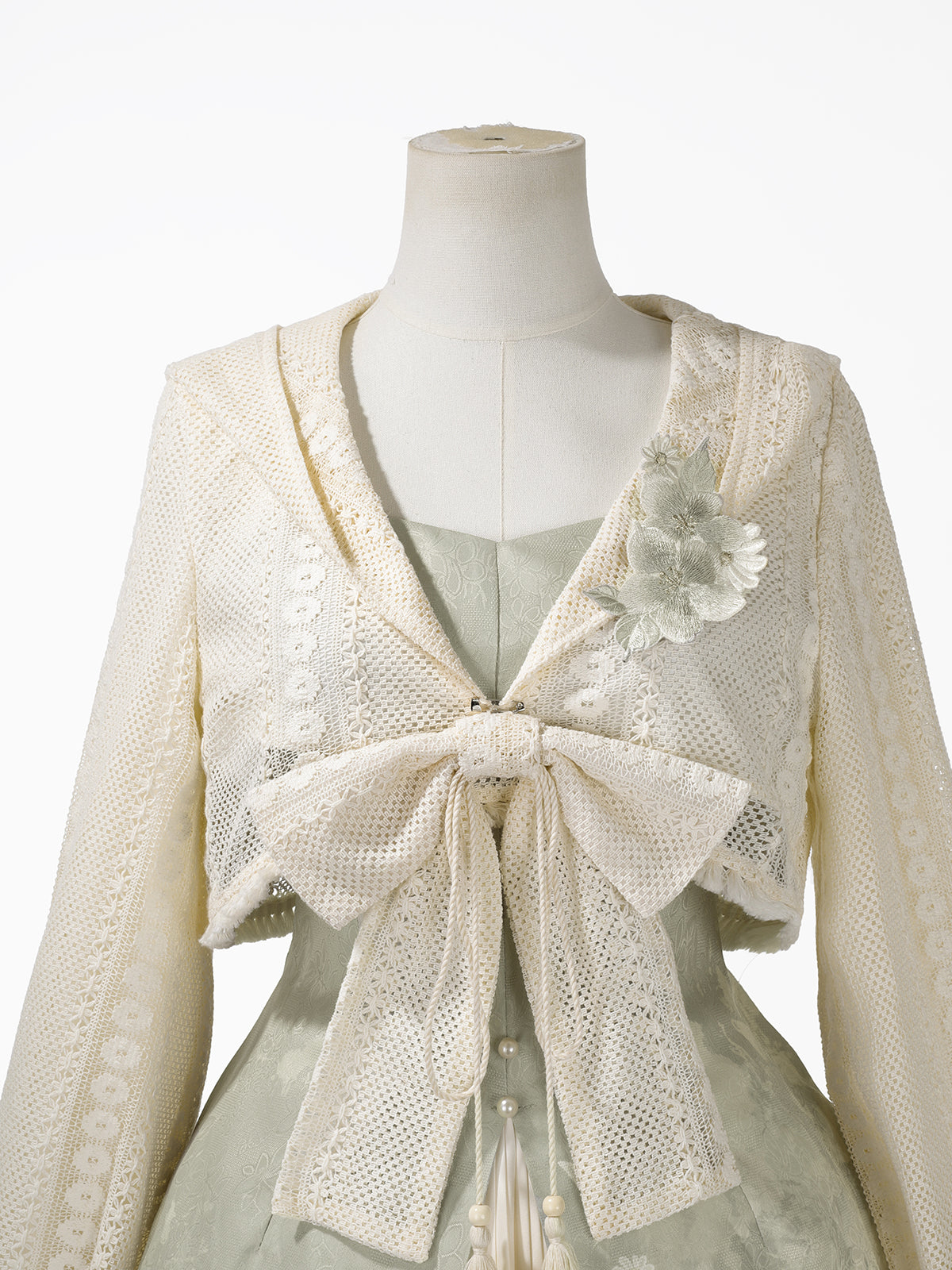 Dopamine Style Spaghetti Straps A-Line Birthday Dress With Hoodie Bow Appliques Tassel Floral Satin Homecoming Dress AP3223