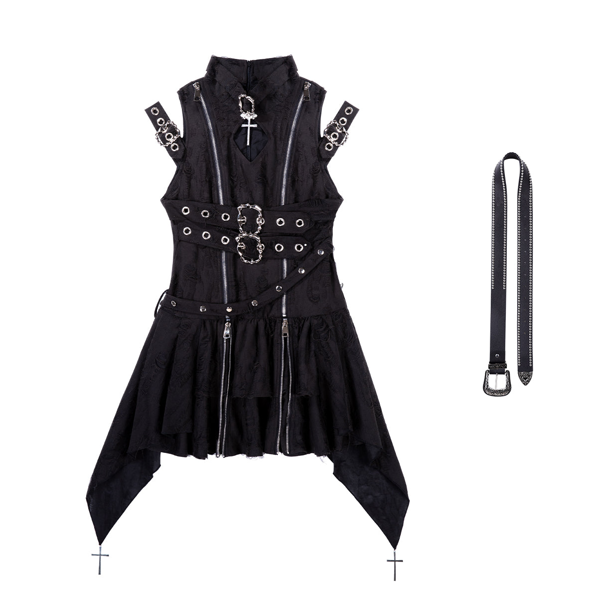 Stylish A-Line High Collar Birthday Dress Zipper Cutout Homecoming Dress AP3226