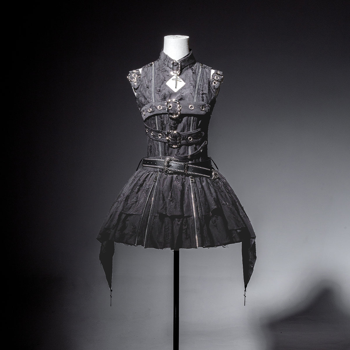 Stylish A-Line High Collar Birthday Dress Zipper Cutout Homecoming Dress AP3226