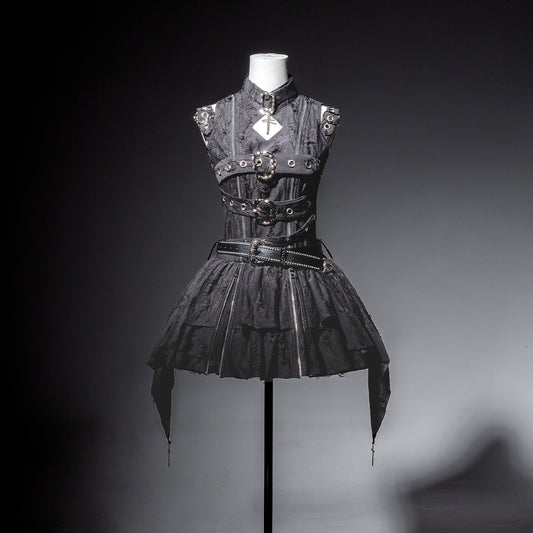 Stylish A-Line High Collar Birthday Dress Zipper Cutout Homecoming Dress AP3226