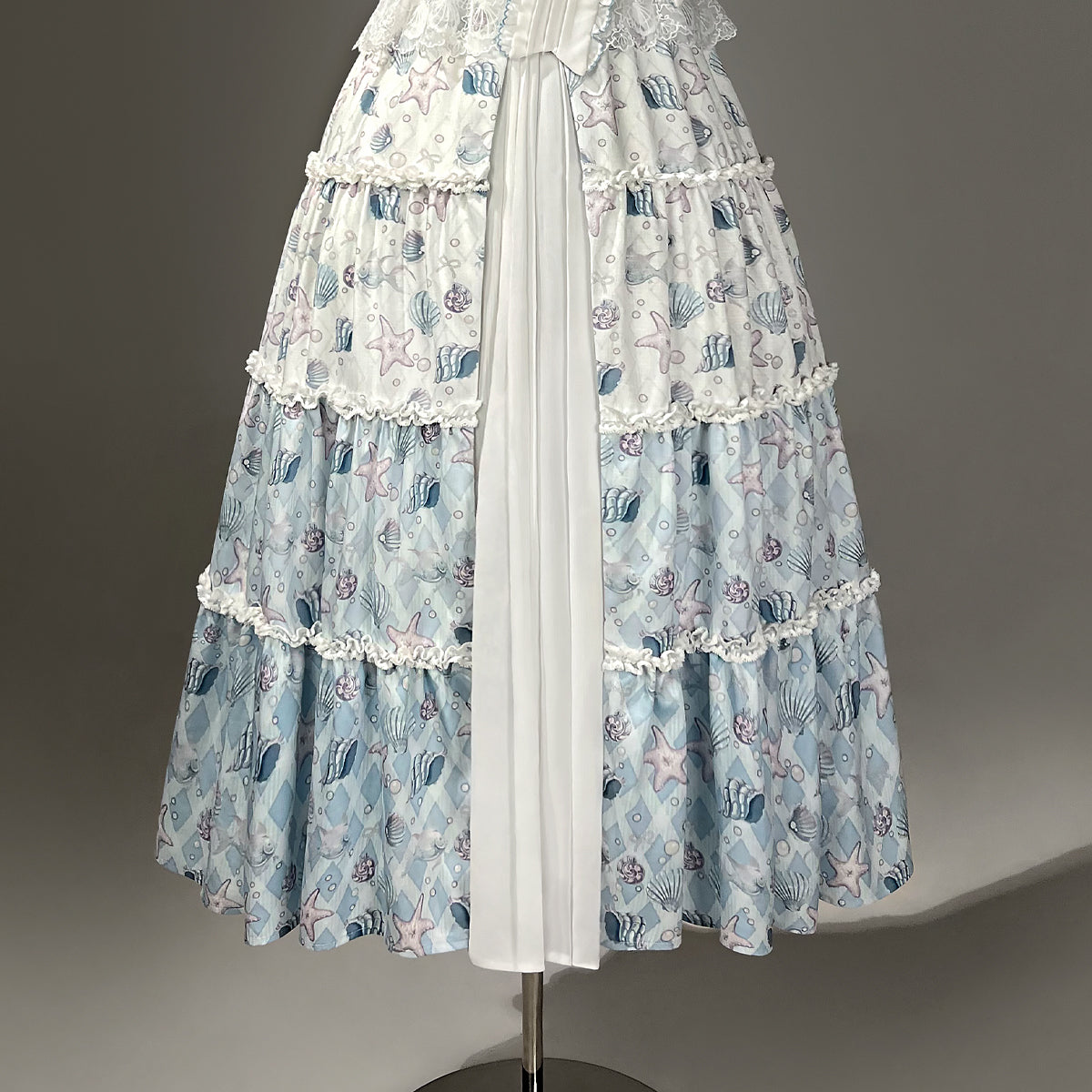 Adorable A-Line Spaghetti Strap Evening Dresses Lace Tassel Bow Tiered Prom Dress AP3227