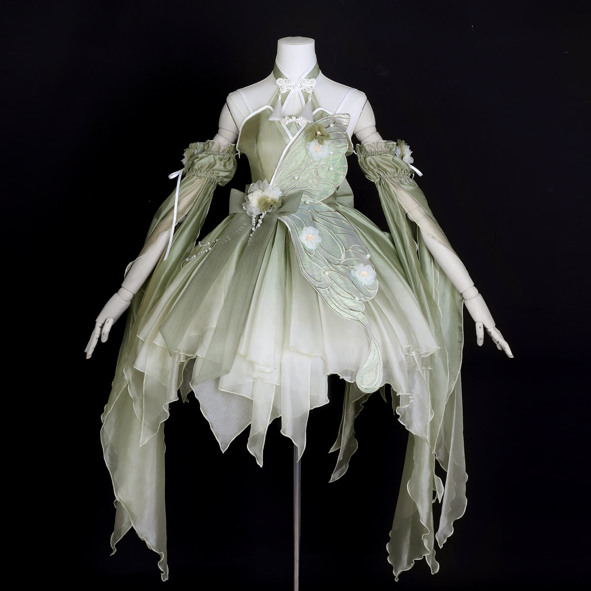 Fitted A-Line Halter Neck Birthday Gowns With Sleeve Appliques Beading Bow Homecoming Dress AP3229