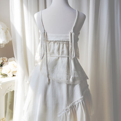 Sexy Spaghetti Straps A-Line Birthday Dress Lace Handmade Flowers Homecoming Dress AP3234